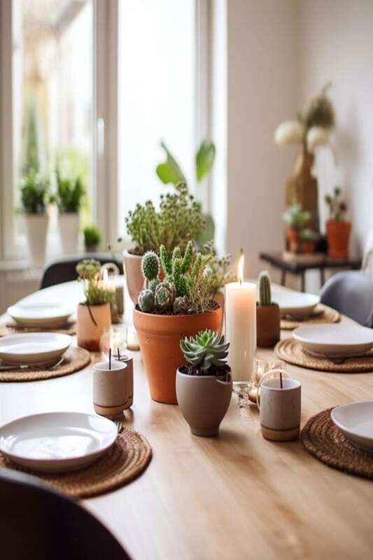 21-Modern Dining Table Centerpiece Ideas for Everyday by nestic home