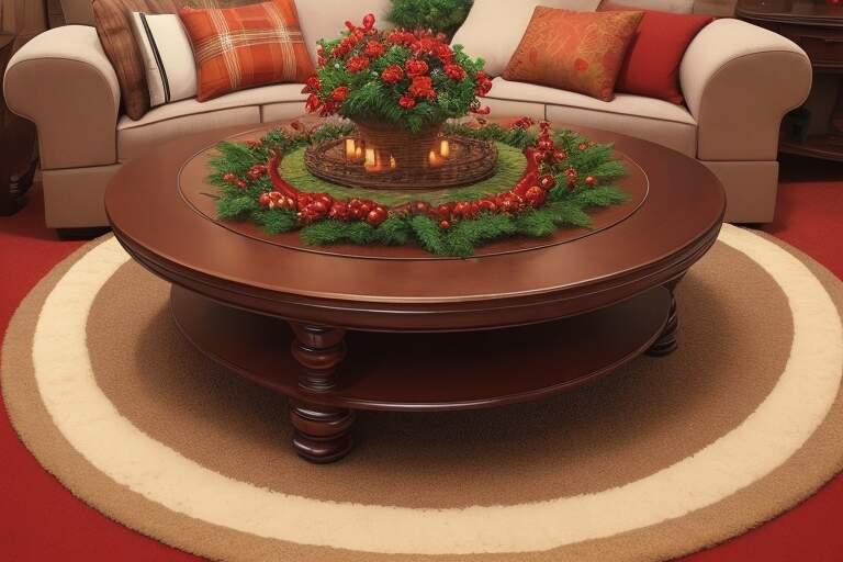 How Do You Style a Round Coffee Table for Christmas?16 Affordable Ideas